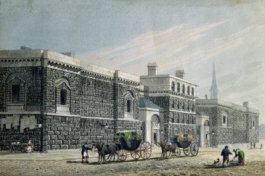 Vista oeste de Newgate, c.1810
